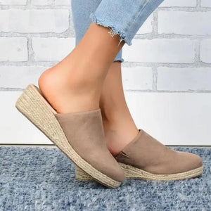 Women's Suede Wedge Espadrille Slip-On Shoes-83367-14e51aaf-9de6-4846-9634-0d149020e7ea