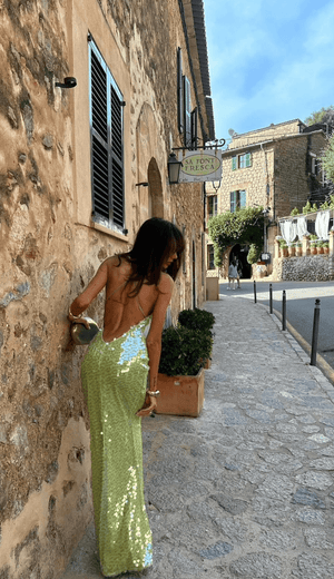 Women's Maxi Dress – Sequin Embellished, Spaghetti Strap, Evening Style-83278-33b2c9ef-d5cd-40b8-9a3e-1e0480d809cf
