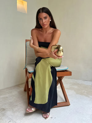 Women's Strapless Maxi Dress – Abstract Print, Multi-Color, Elegant Flowing-53168-a8740d0f-ce57-4e6a-beb4-9983c71bbb46