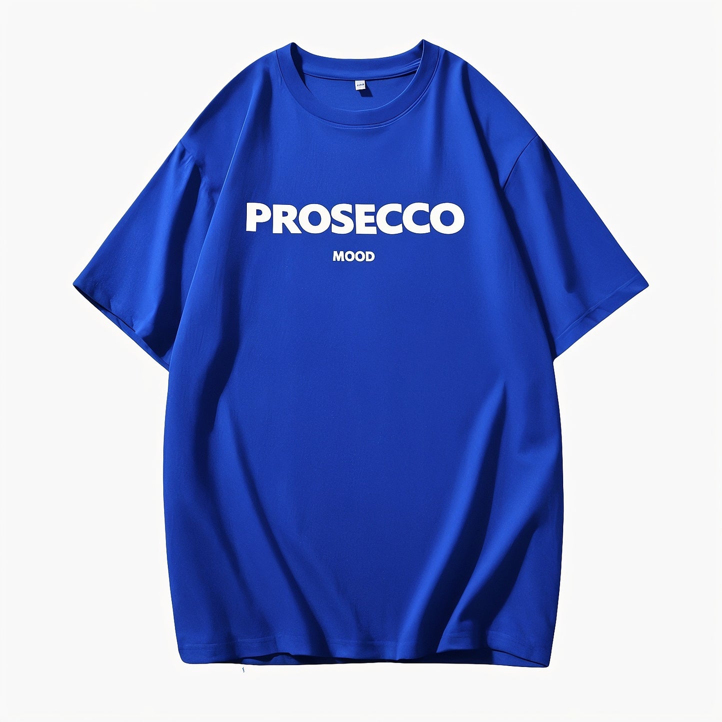 Women's T-Shirt – 'PROSECCO MOOD' Graphic, Crew Neck, Cotton Blend, Relaxed Fit-53203-543d45fd-4642-499d-b74f-558d4c77fcfb