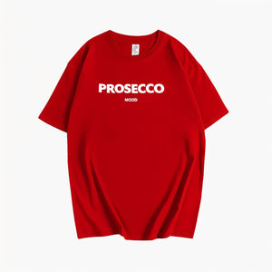 Women's T-Shirt – 'PROSECCO MOOD' Graphic, Crew Neck, Cotton Blend, Relaxed Fit-53203-3152b5ae-f198-41a6-9602-f0fa52b2e9c3