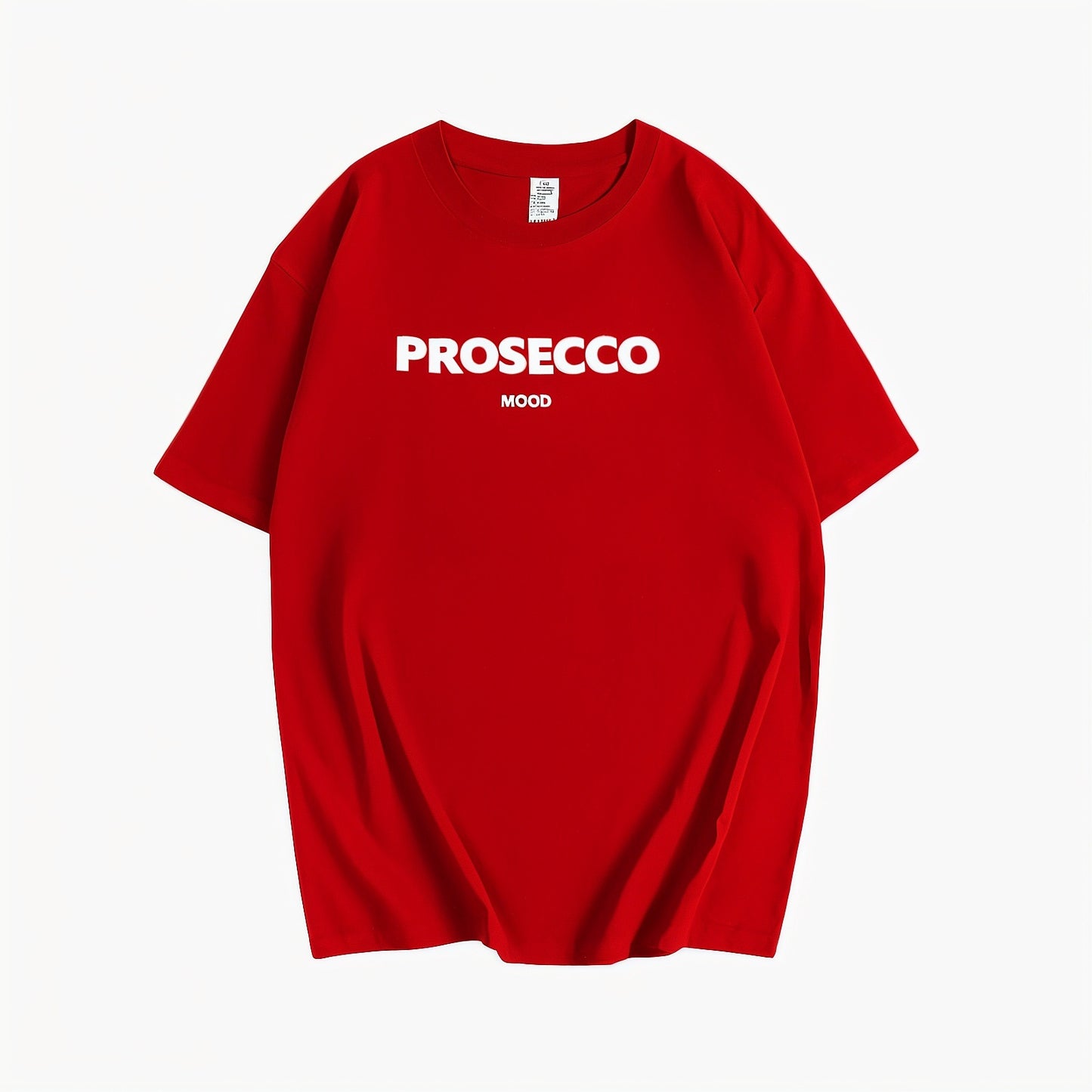 Women's T-Shirt – 'PROSECCO MOOD' Graphic, Crew Neck, Cotton Blend, Relaxed Fit-53203-3152b5ae-f198-41a6-9602-f0fa52b2e9c3