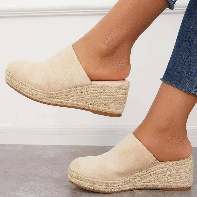 Women's Suede Wedge Espadrille Slip-On Shoes-83367-584b2090-2f5c-496b-8028-d0f227420619