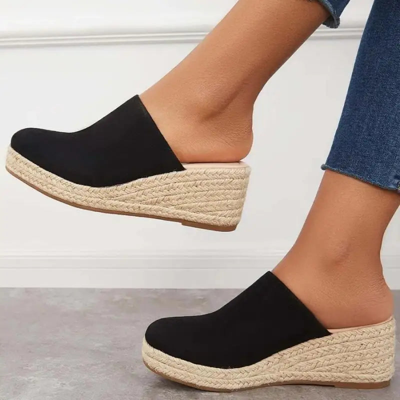 Women's Suede Wedge Espadrille Slip-On Shoes-83367-637b1d08-f63f-4631-b25c-f37867a05e1f