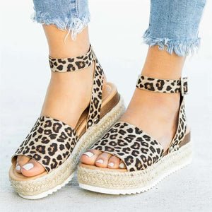 Women's Platform Sandals – Woven Jute Sole, Adjustable Ankle Strap, Open Toe-82622-6b1cb423-8472-4c64-a961-c785b17d8ed7