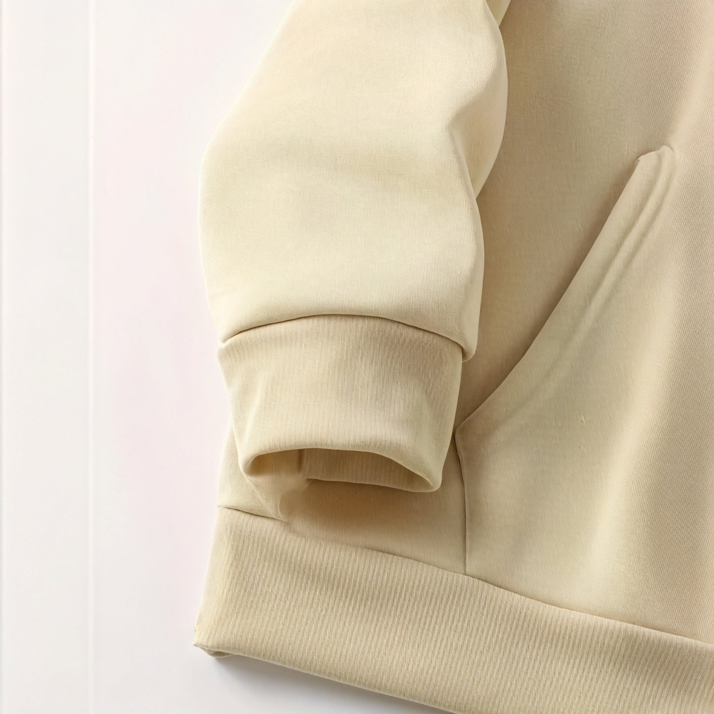 Women's Hoodie – Cream Fleece Cotton, Relaxed Fit, Floral Graphic, Casual Artistic Style-74568-0cb7da70-e055-477d-9852-ec5ce8fddd19