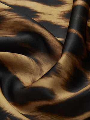 Women's Maxi Skirt – Brown Leopard Print High-Waisted Flowing Polyester-77142-8b2467c5-2898-4a4e-9f94-60a2485030f3