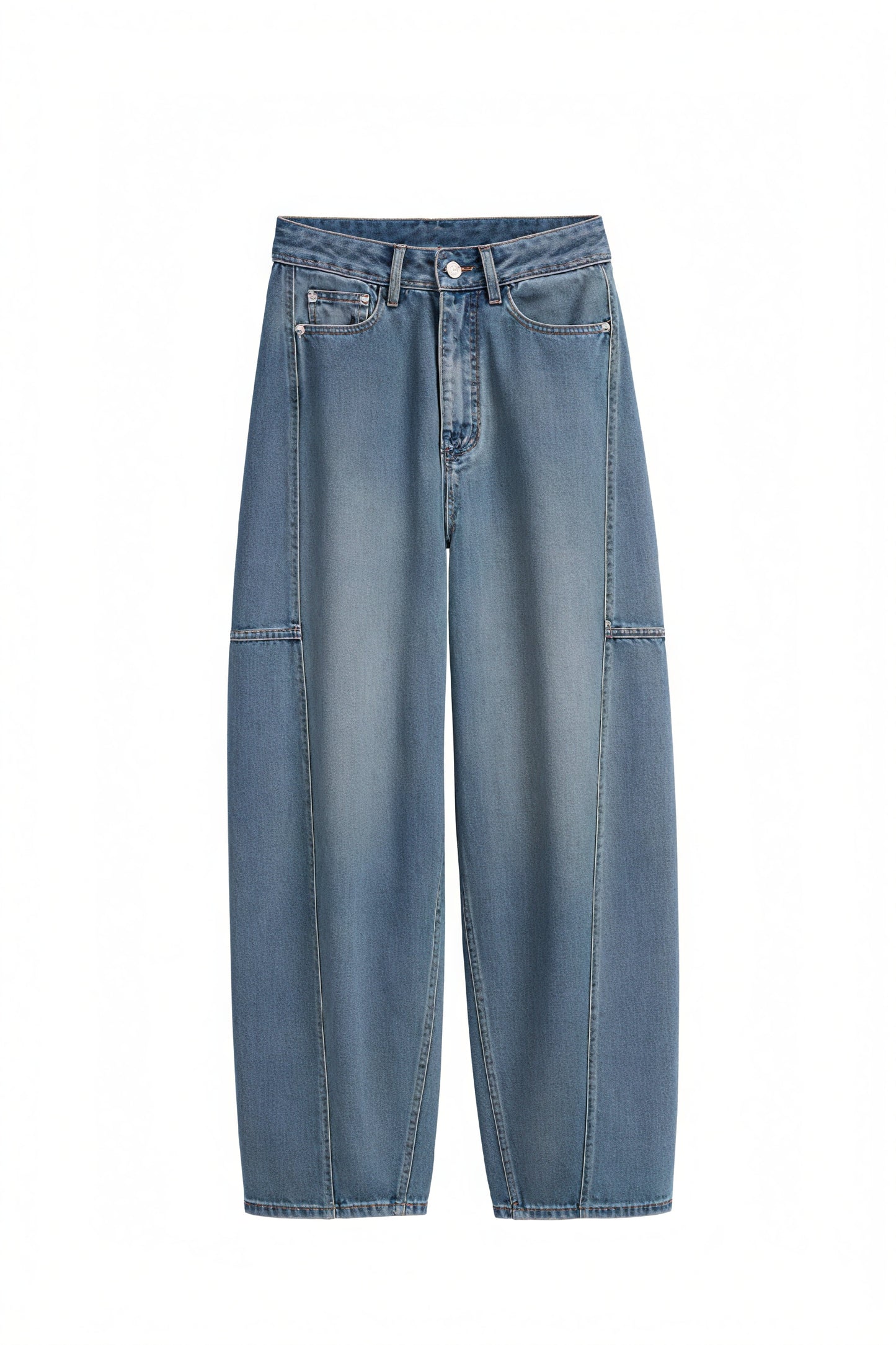 Women's Wide-Leg Jeans – High-Waisted Light Blue Denim with Vertical Seam Detail-79664-d8200fc9-307e-4efd-b629-9623c695195d