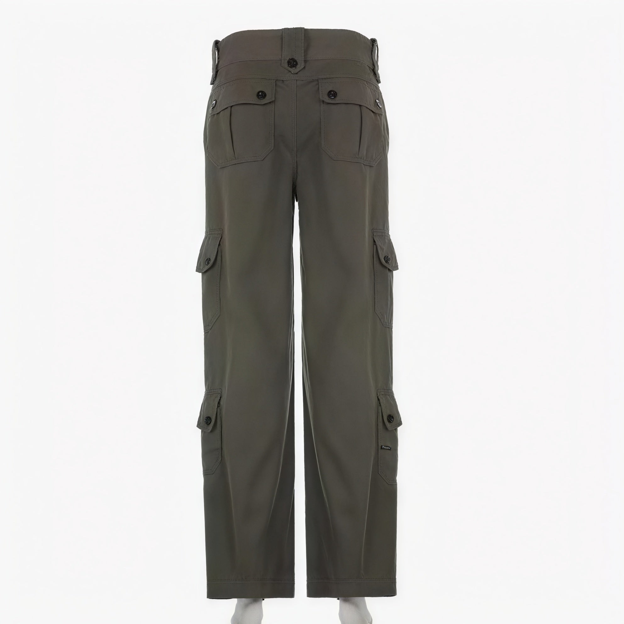 Women's High-Waisted Cargo & Wide-Leg Trousers – Olive Green, Black, Utilitarian & Classic Style-79792-d9fae893-d8c3-43a6-afc5-87cfe4c6191a
