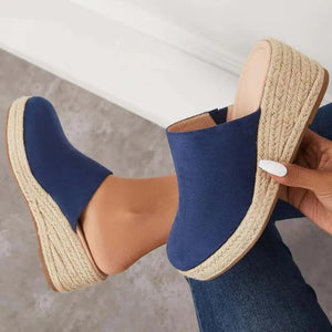 Women's Suede Wedge Espadrille Slip-On Shoes-83367-79e73736-9dcb-4e5a-bc4c-207499b6d8d7