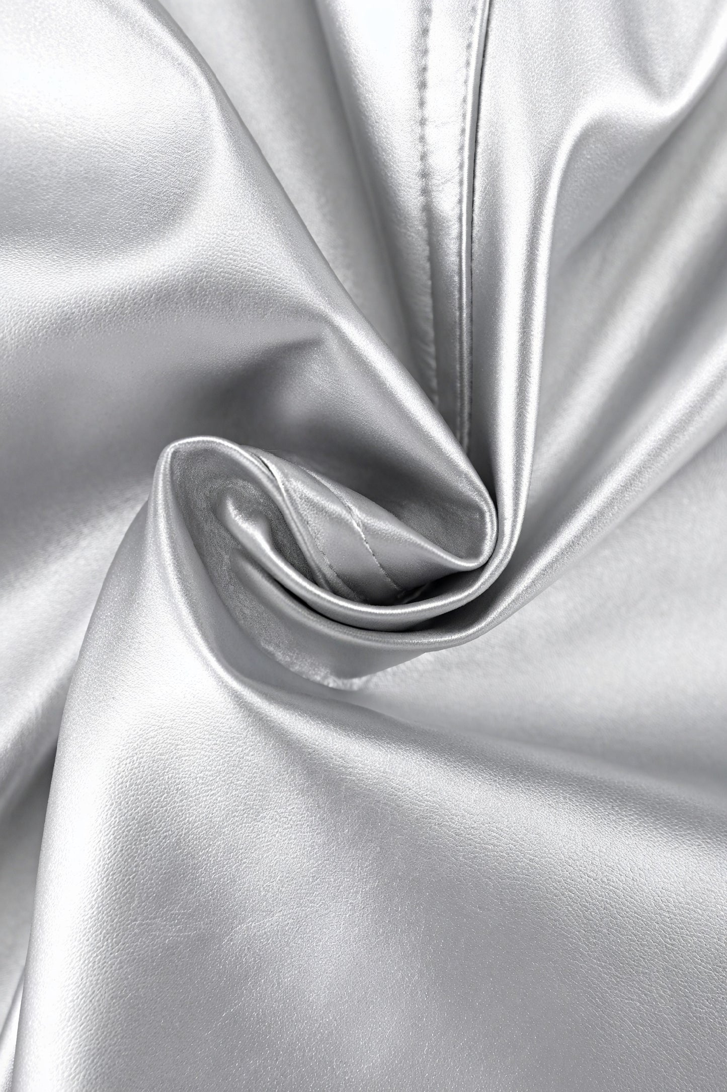 Women's Silver Faux Leather High-Waist Maxi Skirt with Front Slit-80477-b7d02516-740f-445d-8154-fea70dc40245