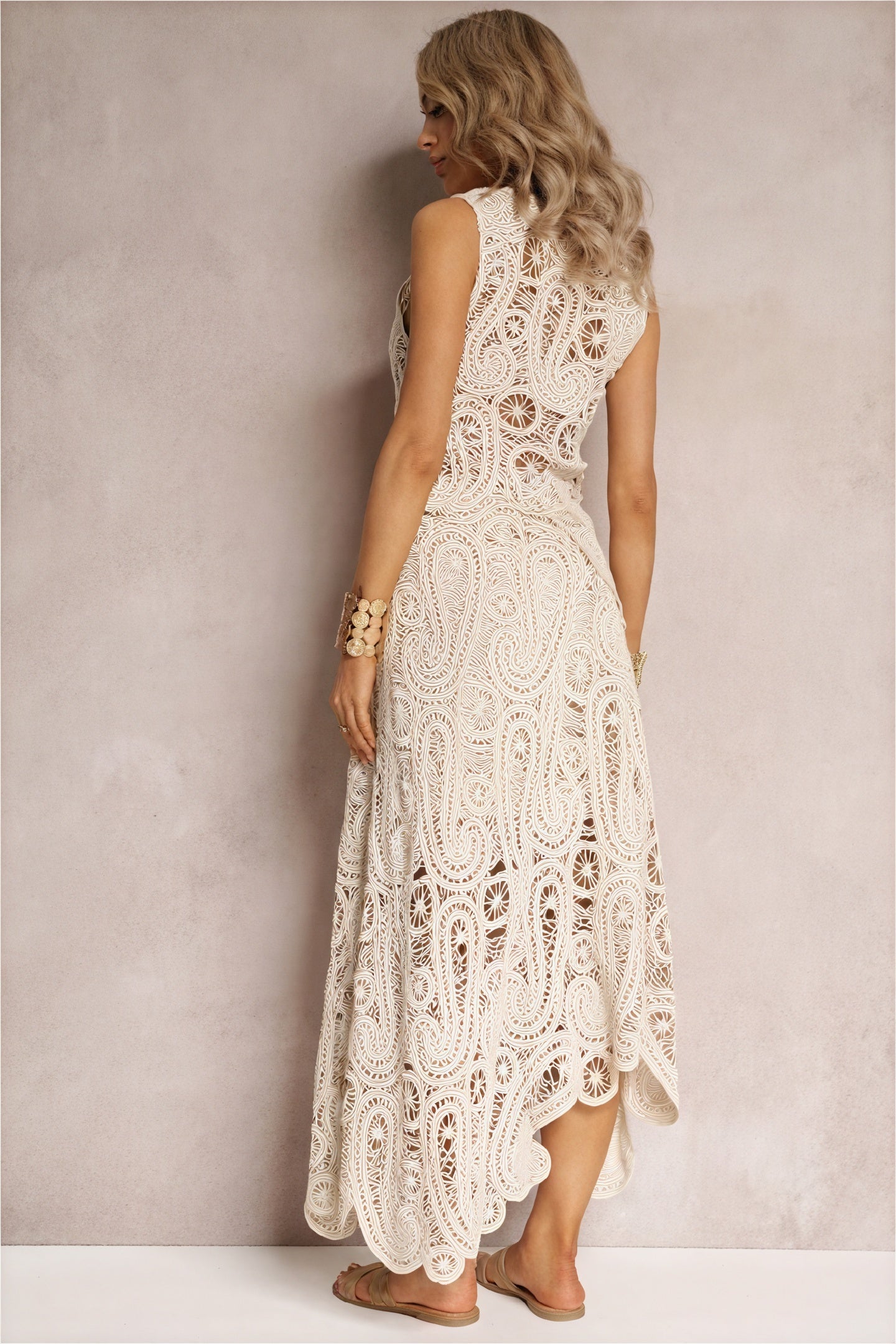 Women's White Black Cream Crochet Lace Dress – Cutout Bohemian Style-80918-f4607c53-d6c6-4207-aa8e-058ef5c2c3cc