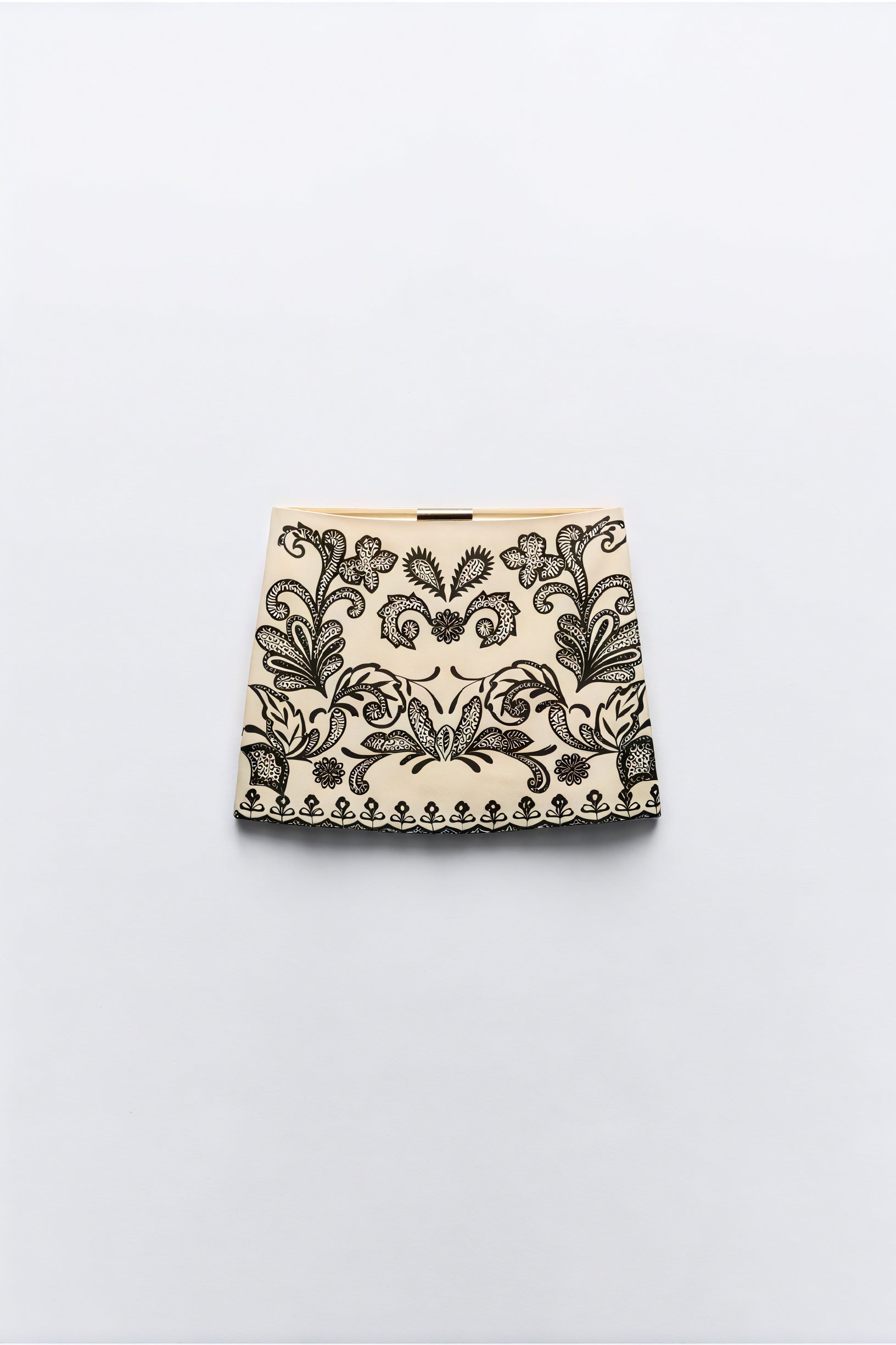 Women's Cream Halter Neck Crop Top – Black Floral Embroidery, Scalloped Hem, Cotton Blend-80942-ca8b408f-b8ed-404b-ae62-ee3224b2d8e5