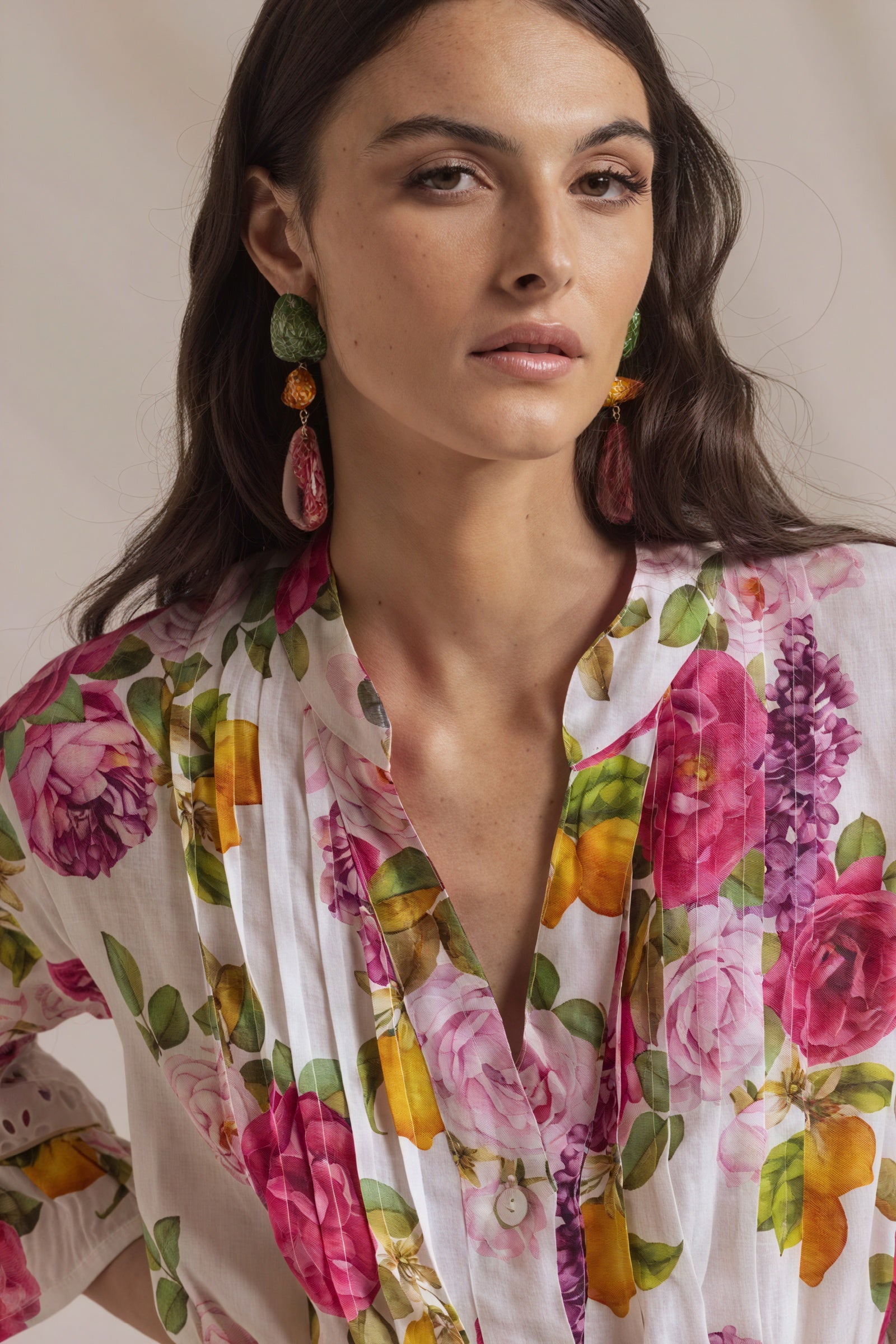 Women's White Floral Wrap Dress - Cotton, Ruffled Skirt, Eyelet Lace Trim, Bohemian Style-80949-93bc8802-de65-400a-b860-79819deb9f60
