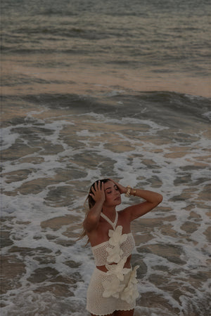 Women's Off-White Crochet Halter Floral Two-Piece Dress Set-81063-48b7e990-f935-4134-b0b3-ebb786c66688