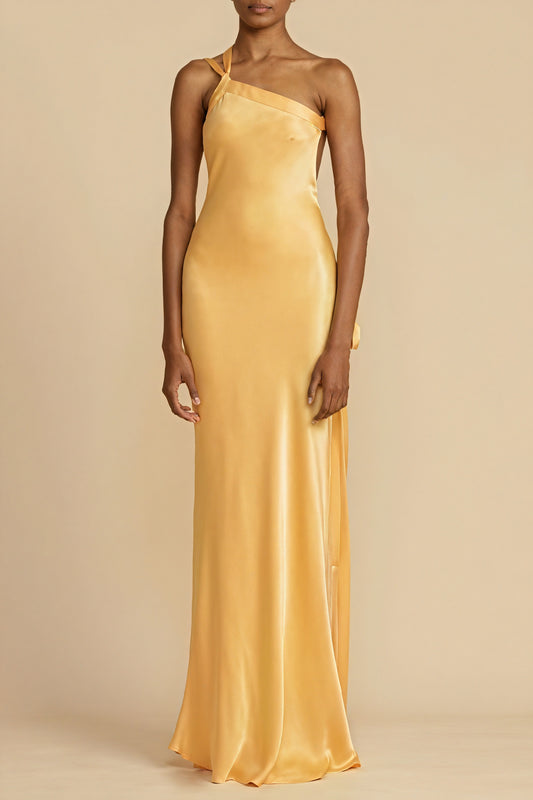 Women's One-Shoulder Satin Maxi Dress – Floor-Length, Side Slit, Evening Gown-81121-271f5ea9-7623-4d09-a3ef-8238061a0b77