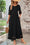 Boho Mesh Panel Maxi Dress – Gathered Waist