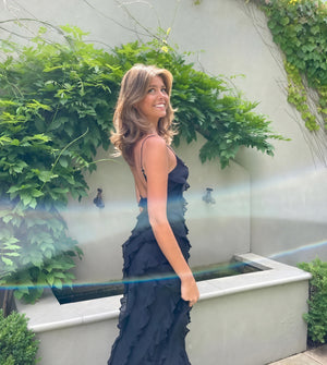 Women's Maxi Dress – Spaghetti Strap, Ruffle Detail, Flowing Silhouette-83279-741fc050-e74d-480a-83ad-57498af6239e