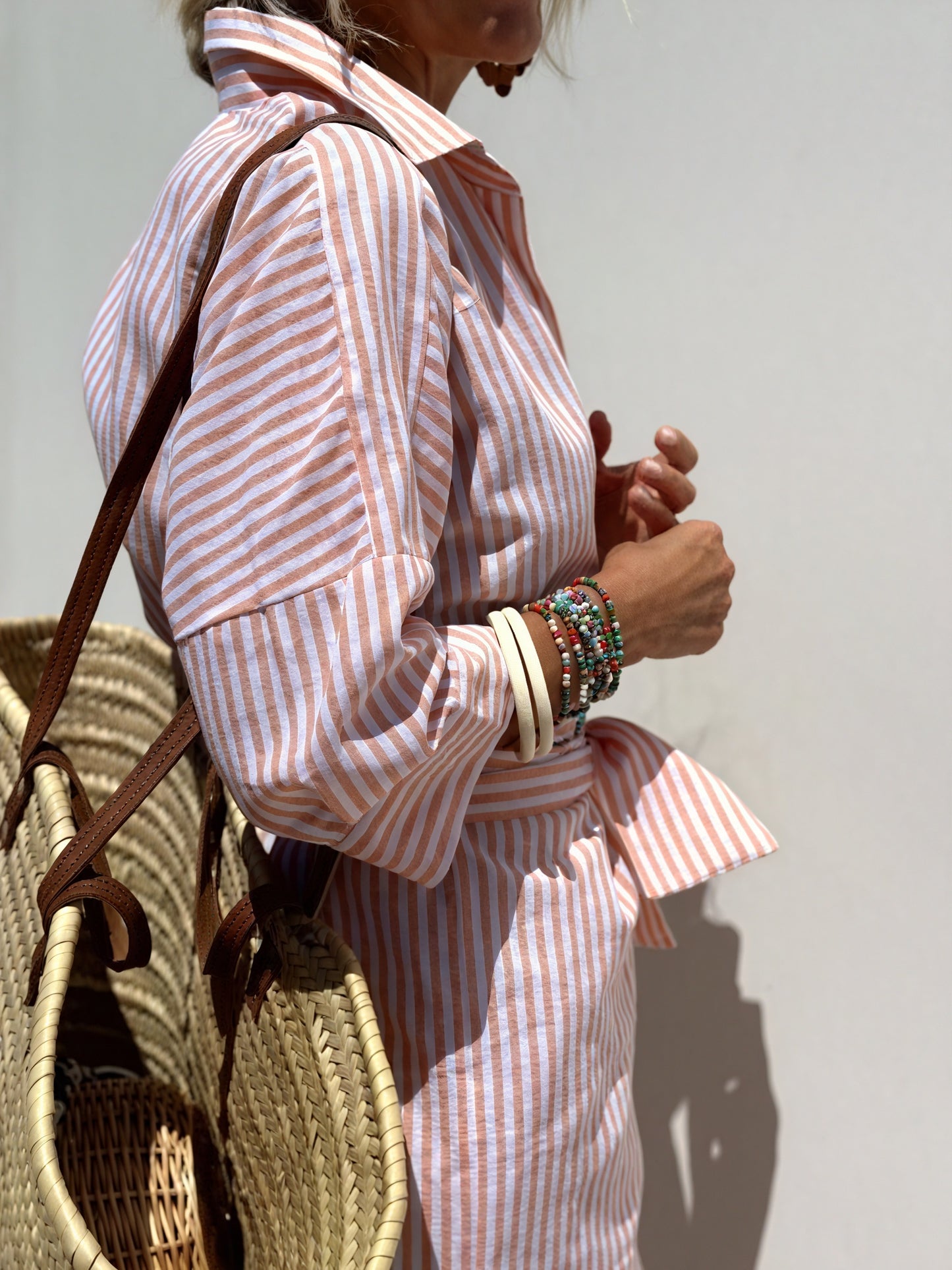Women's Striped Long Sleeve Button-Down Shirt Dress – Relaxed Fit-83289-a691d651-1d05-4614-8b42-3478ed77cbc3