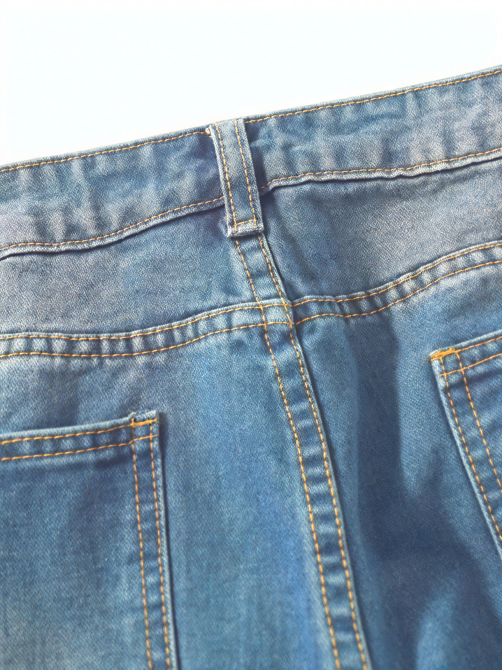 Women's Light Blue Loose Fit Jeans – Cuffed Hem, Button Fly Denim-83359-d1f98f45-4291-49e6-b6b3-cba92a35ef9d
