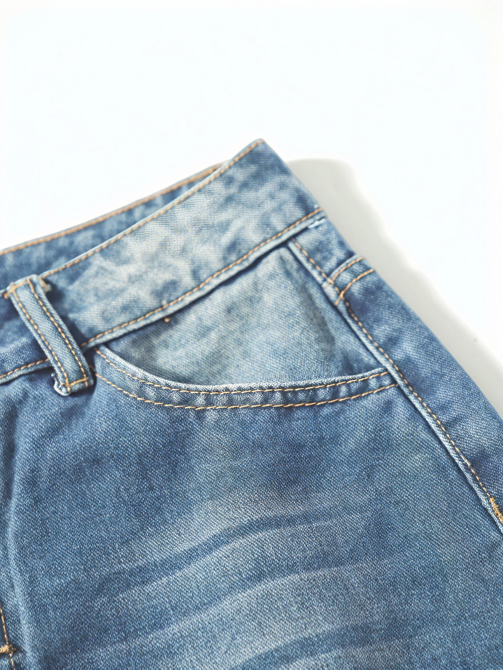 Women's Light Blue Loose Fit Jeans – Cuffed Hem, Button Fly Denim-83359-040c4cc9-2a7c-438d-80f4-a2f8e1c34aed