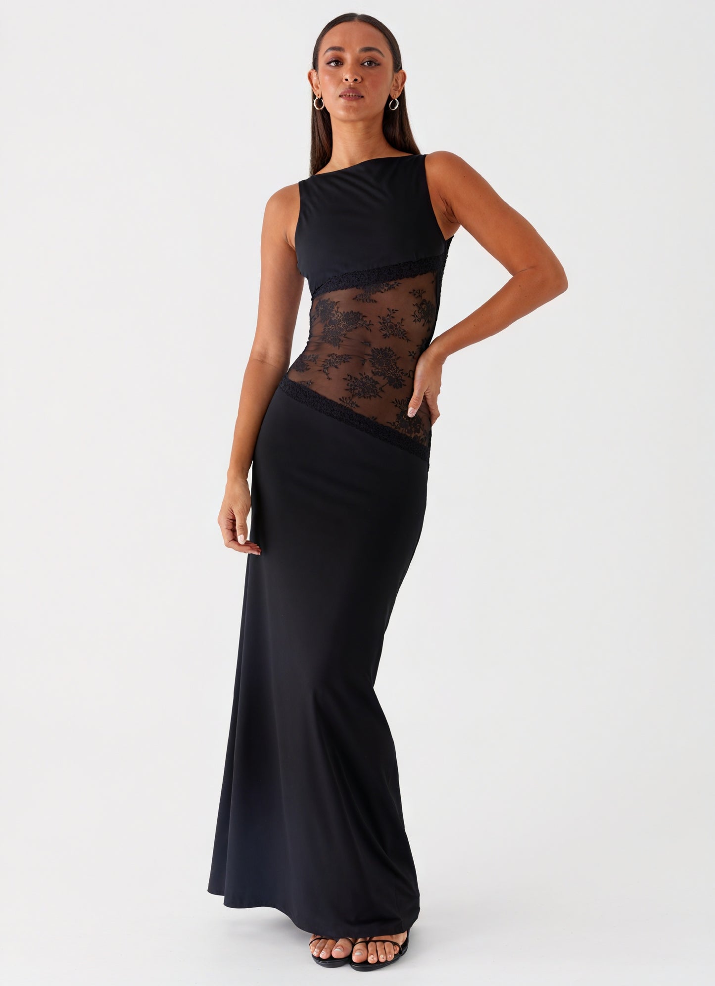 Women's Sleeveless Maxi Dress – Unique Lace Panel, Elegant Evening Wear-83478-cd0d88ce-8f4b-4c49-b224-7acfe9121435
