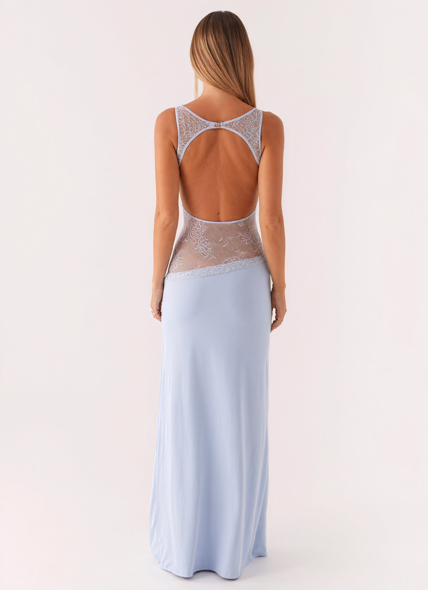 Women's Sleeveless Maxi Dress – Unique Lace Panel, Elegant Evening Wear-83478-9f80e326-dc9a-40d3-bf74-1e7a346d6175