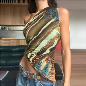 Women's Printed One-Shoulder Asymmetrical Dress – Modern Cocktail Style-83548-00e135f0-deb0-4a1f-8653-775ab4afc374