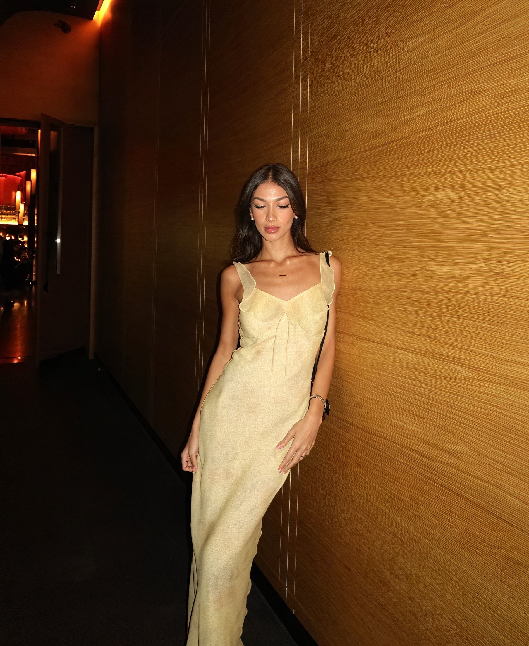 Women's Floral Ruffle Midi Dress – Spaghetti Strap, Lightweight Fabric-83695-def55328-c6cd-4dac-86b3-992261dbb1e4