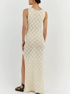 Women's Maxi Dress – Sleeveless Open Knit, Breathable Knit-83712-05b7fa5f-addc-4a43-b0e5-c16204c9f6ac