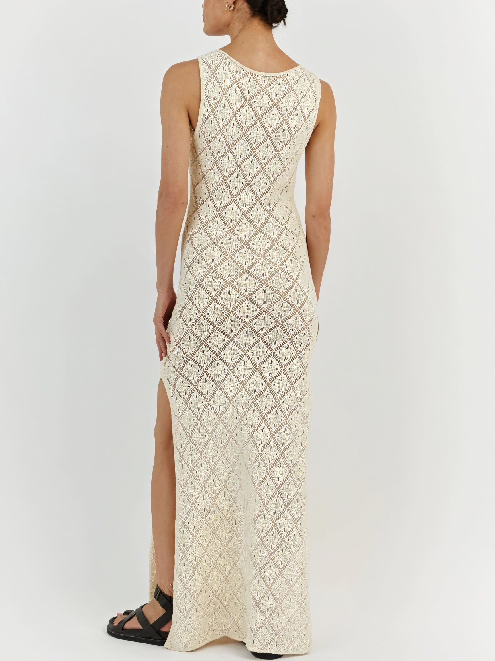 Women's Maxi Dress – Sleeveless Open Knit, Breathable Knit-83712-05b7fa5f-addc-4a43-b0e5-c16204c9f6ac