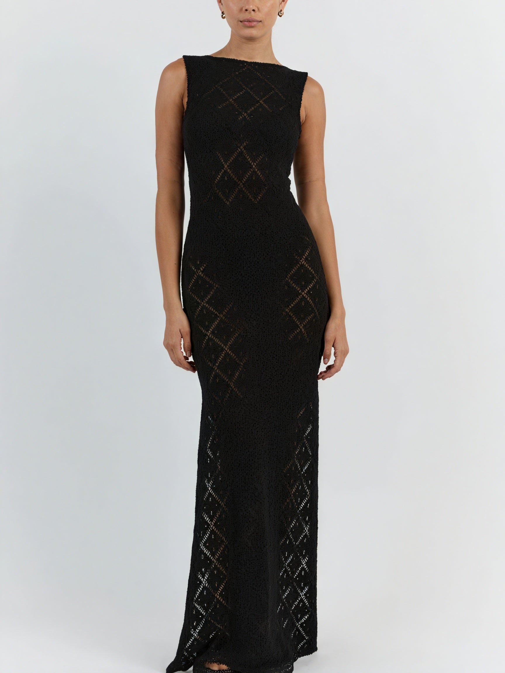 Women's Maxi Dress – Sleeveless Open Knit, Breathable Knit-83712-bc0766b8-941b-4d04-99ef-3a870b2138f8