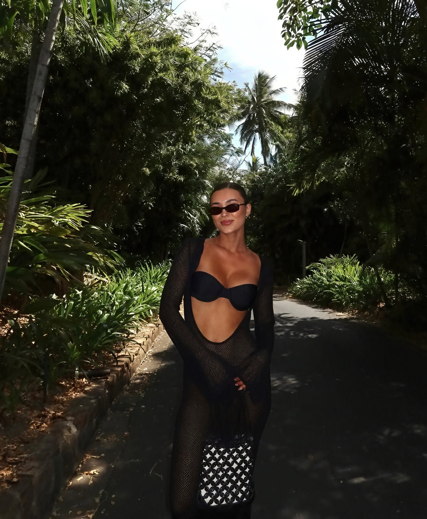 Women's Sheer Knit Maxi Dress – Long Sleeve, Lightweight Beach Cover-Up-83806-9e3185a4-ddf7-4b71-b48b-ec743360f594