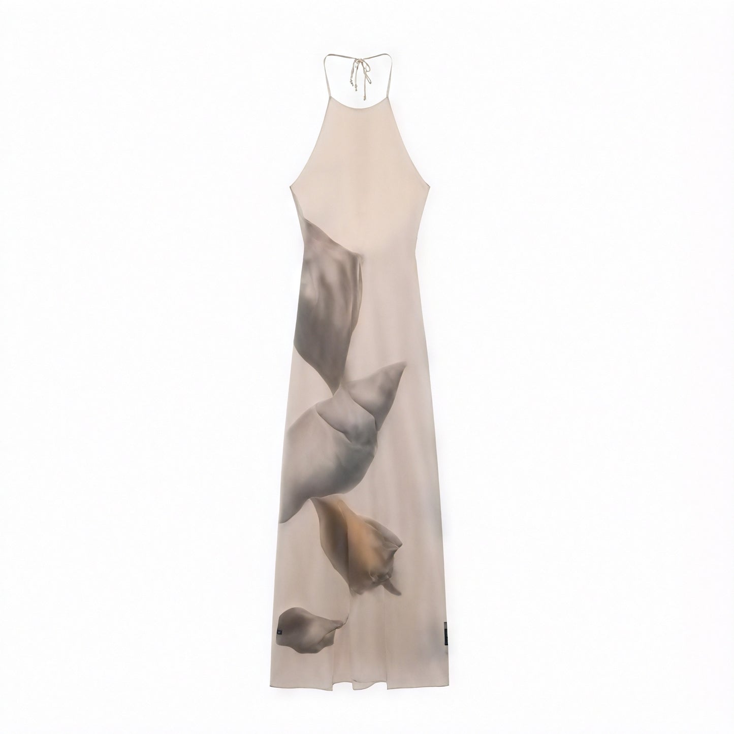 Women's Maxi Dress – Halter Neck, Unique Print, Lightweight Textured Fabric-83816-0ebf7eaa-50c6-484e-b409-a39e3a5a7553