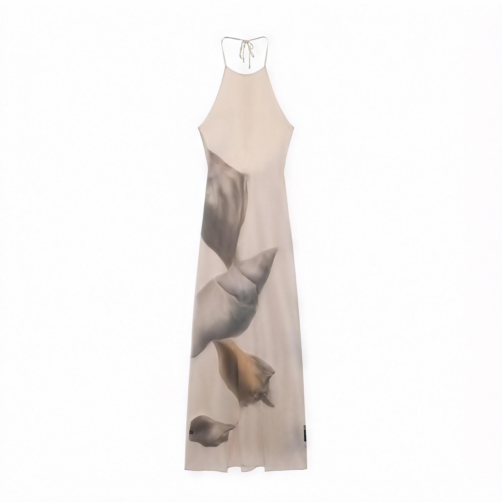 Women's Maxi Dress – Halter Neck, Unique Print, Lightweight Textured Fabric-83816-0ebf7eaa-50c6-484e-b409-a39e3a5a7553
