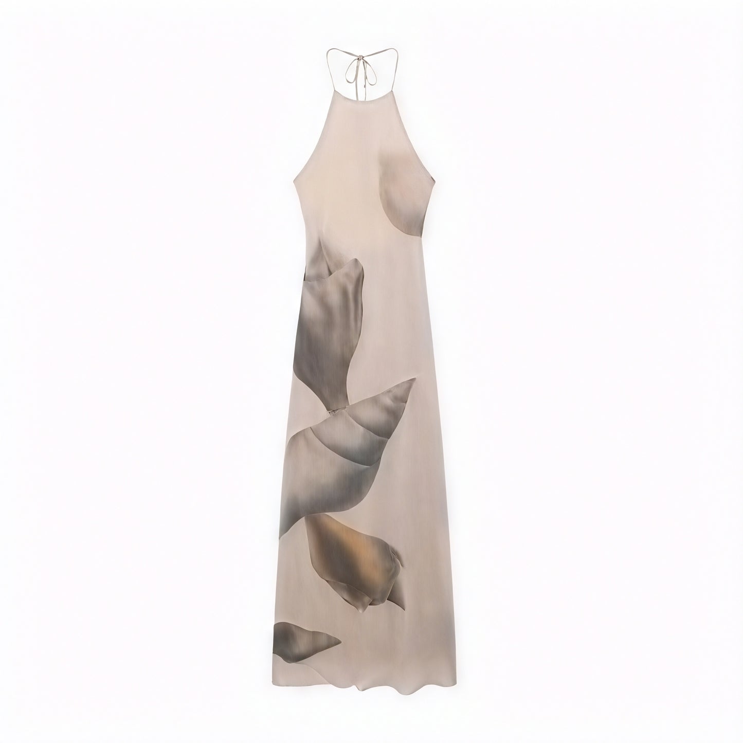 Women's Maxi Dress – Halter Neck, Unique Print, Lightweight Textured Fabric-83816-c6fd10d8-1d1c-4919-aebf-cd88767b6090