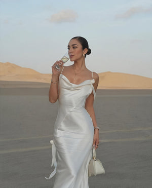 Women's Satin Cowl Neck Maxi Dress, Floor Length, Delicate Spaghetti Straps-83831-d1bbb2b3-d466-4912-9ccf-8dcbe34fb1a1