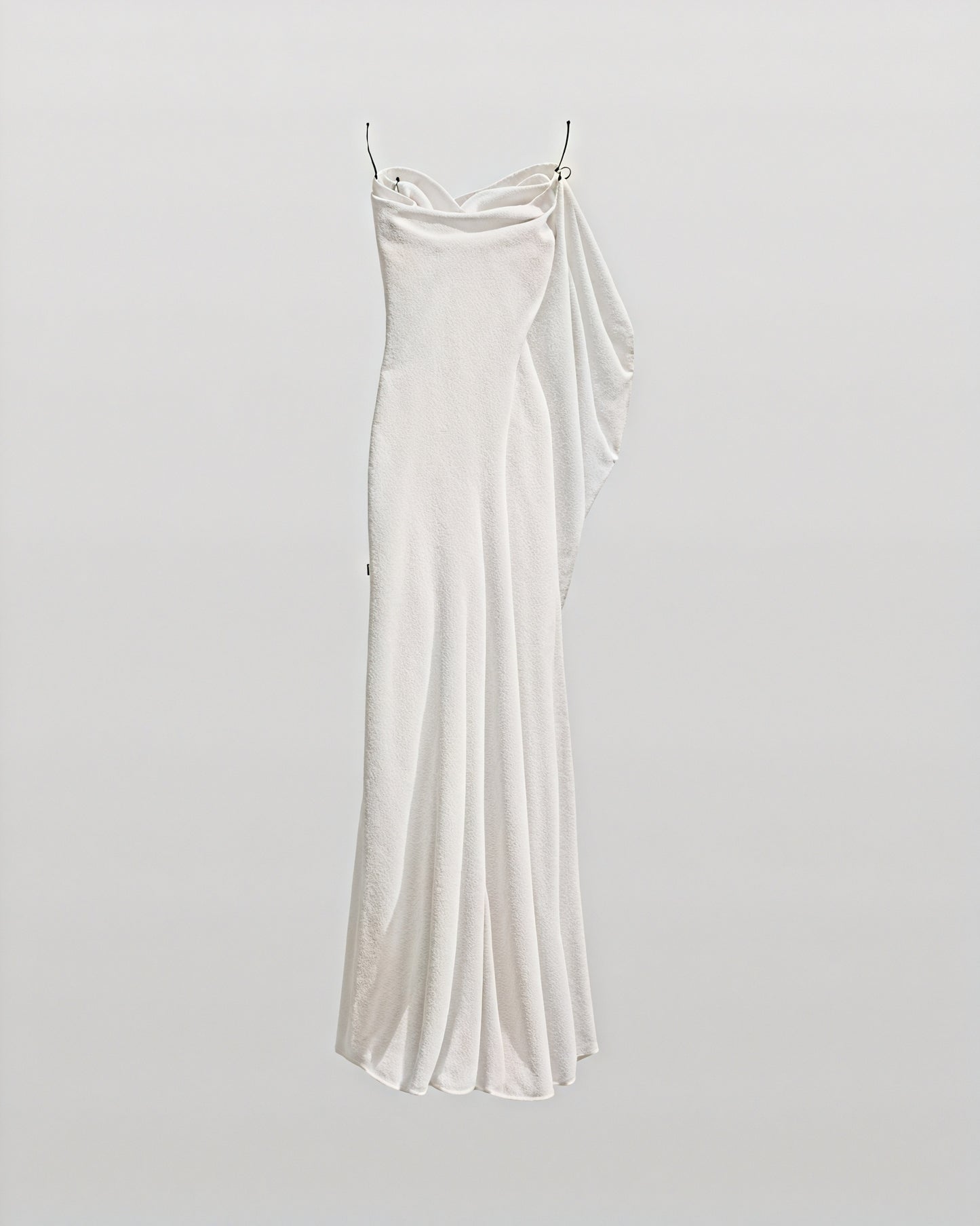 Women's Satin Cowl Neck Maxi Dress, Floor Length, Delicate Spaghetti Straps-83831-00001a11-524b-4c5f-a8c5-e37f59d26654