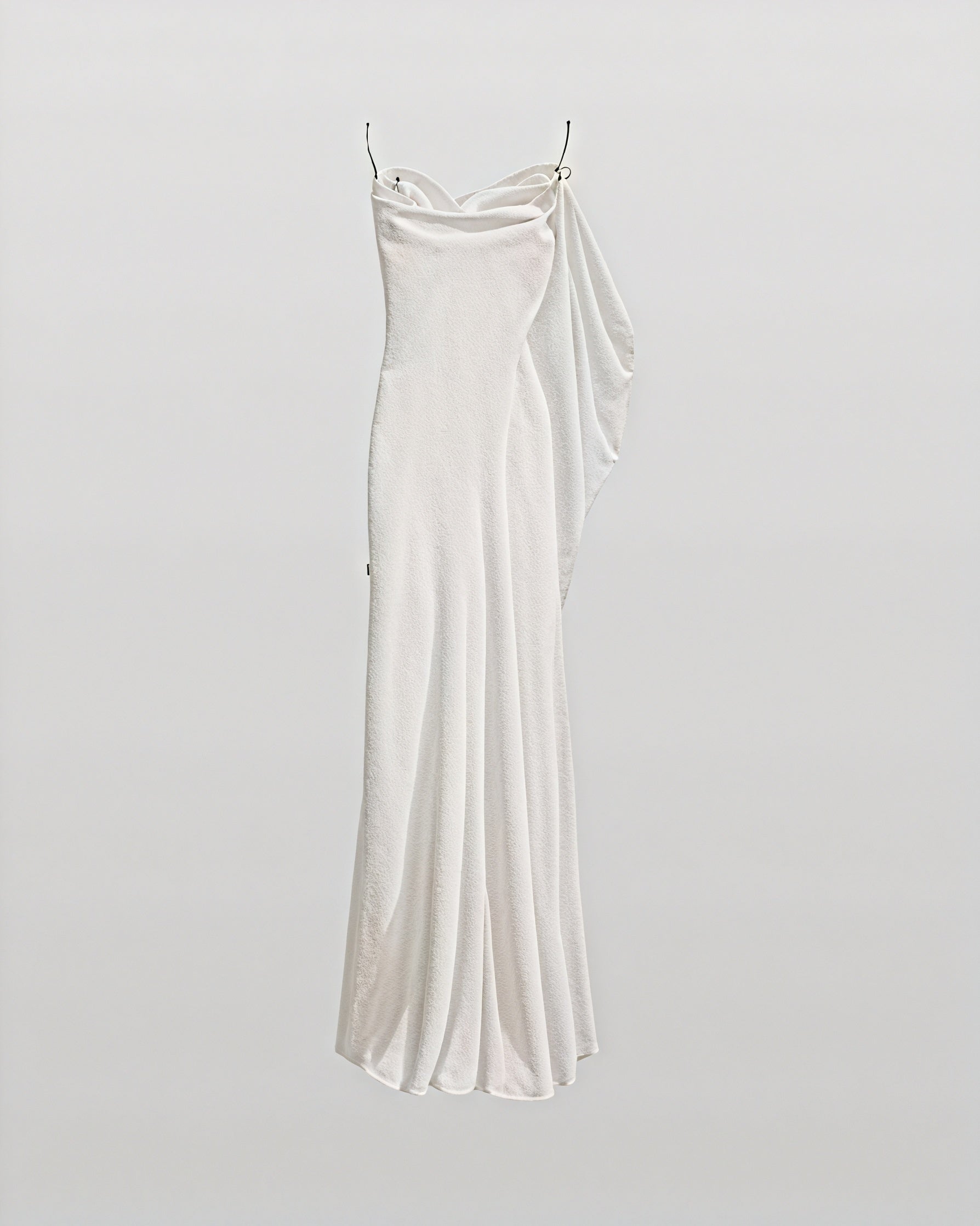 Women's Satin Cowl Neck Maxi Dress, Floor Length, Delicate Spaghetti Straps-83831-00001a11-524b-4c5f-a8c5-e37f59d26654