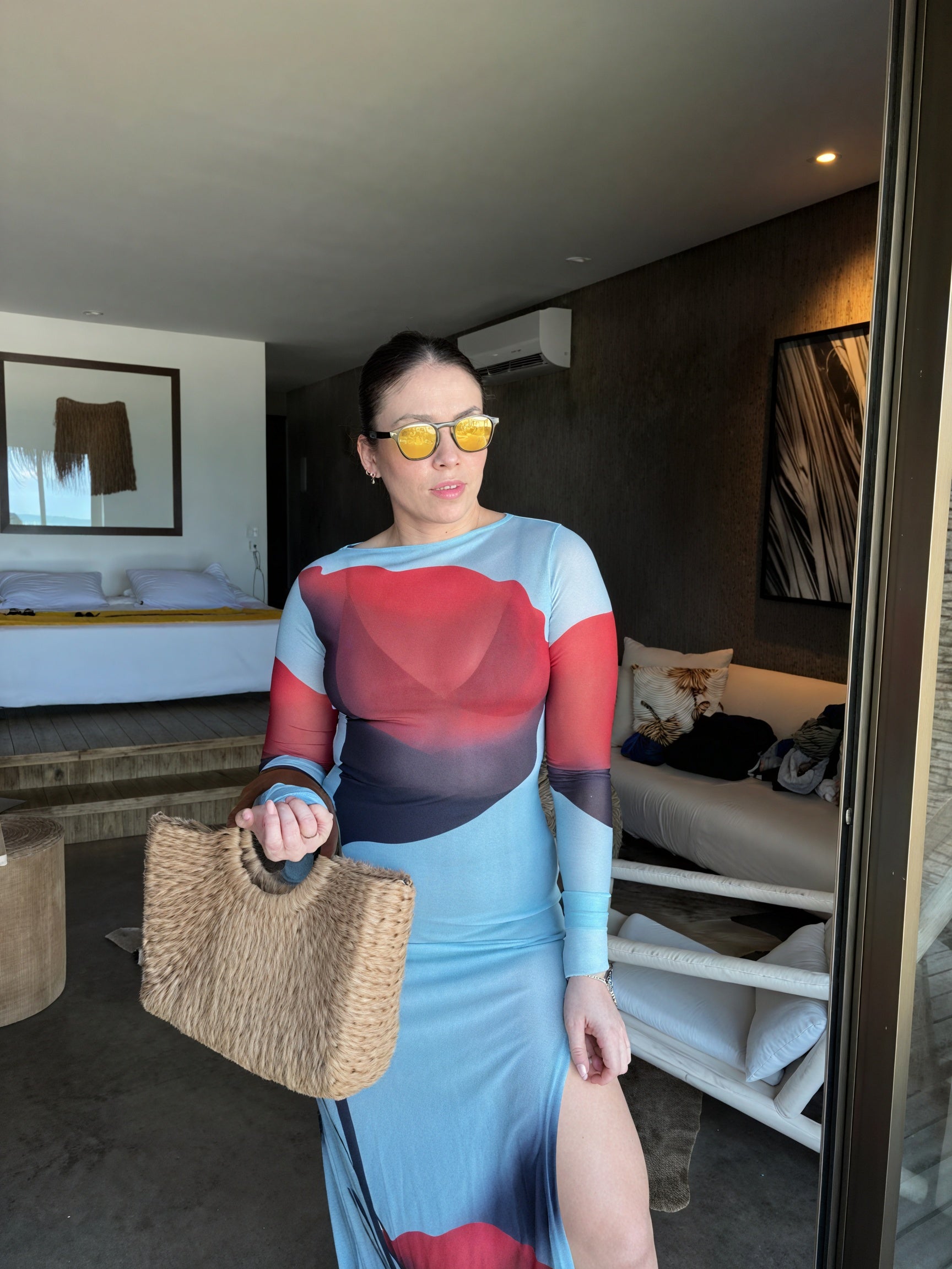 Women's Long-Sleeve Maxi Dress – Colorful Printed Floor-Length Design-83850-aa5ed527-3d09-45b9-874b-daf556f8b9a9