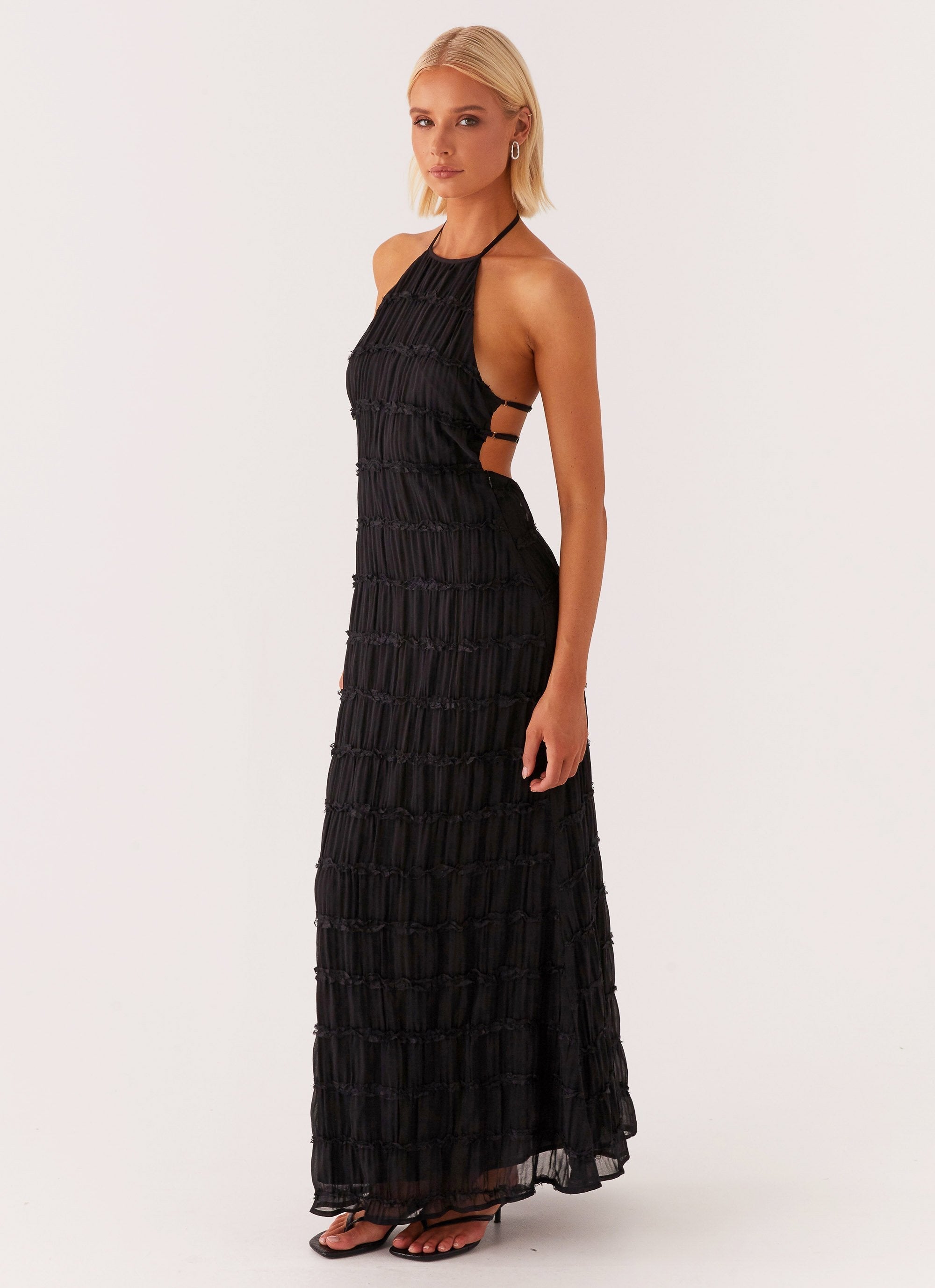 Women's Maxi Dress – Textured Halter Neck-83499-866dba17-ae73-4158-89b0-0af3908ba66c