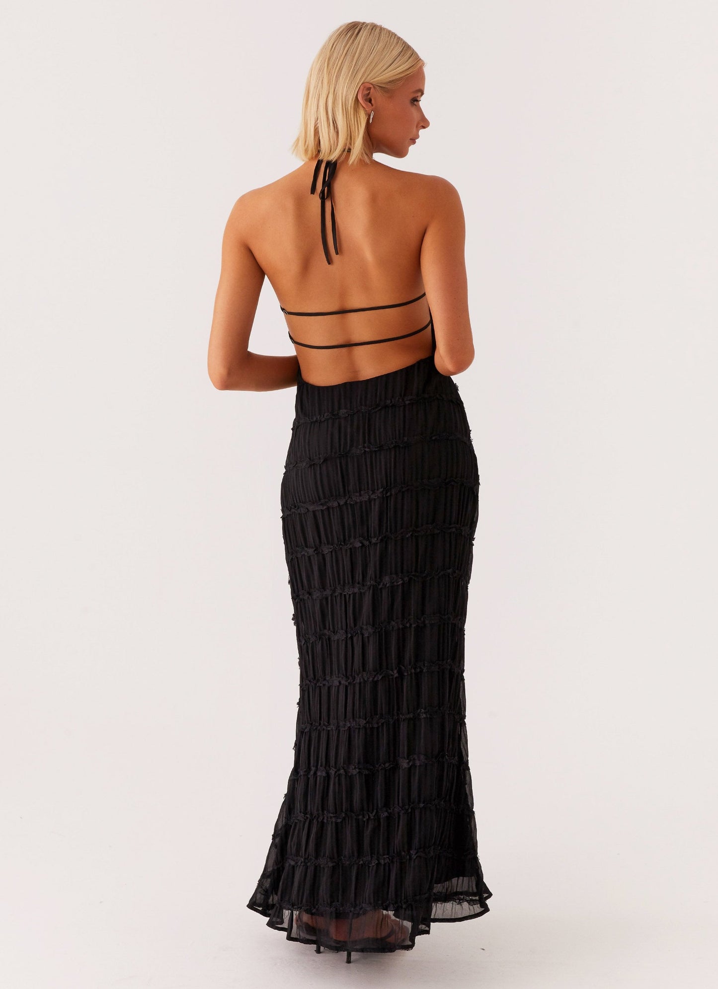 Women's Maxi Dress – Textured Halter Neck-83499-917ce8d3-c617-4424-a614-099e81b74ced