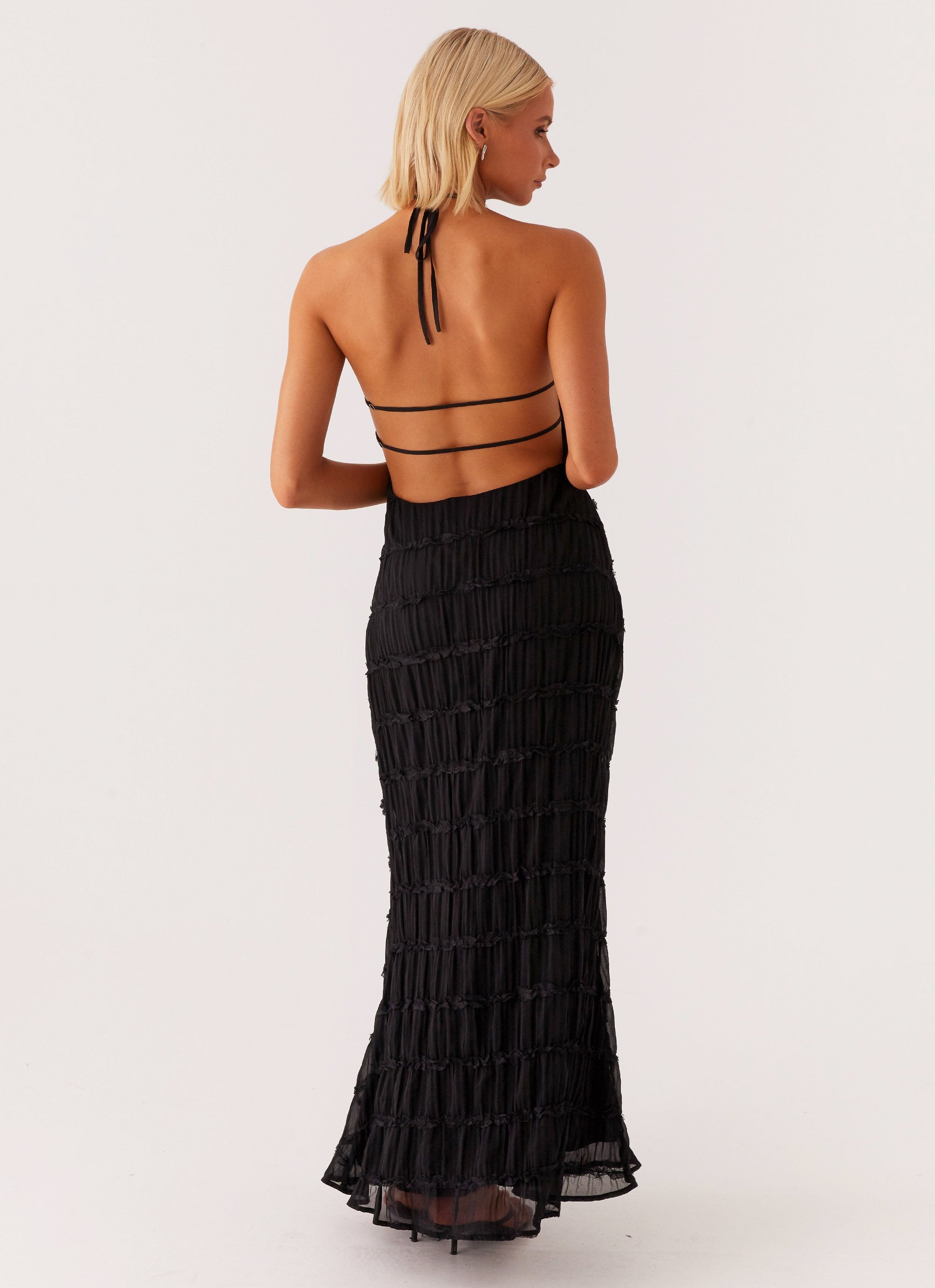Women's Maxi Dress – Textured Halter Neck-83499-917ce8d3-c617-4424-a614-099e81b74ced