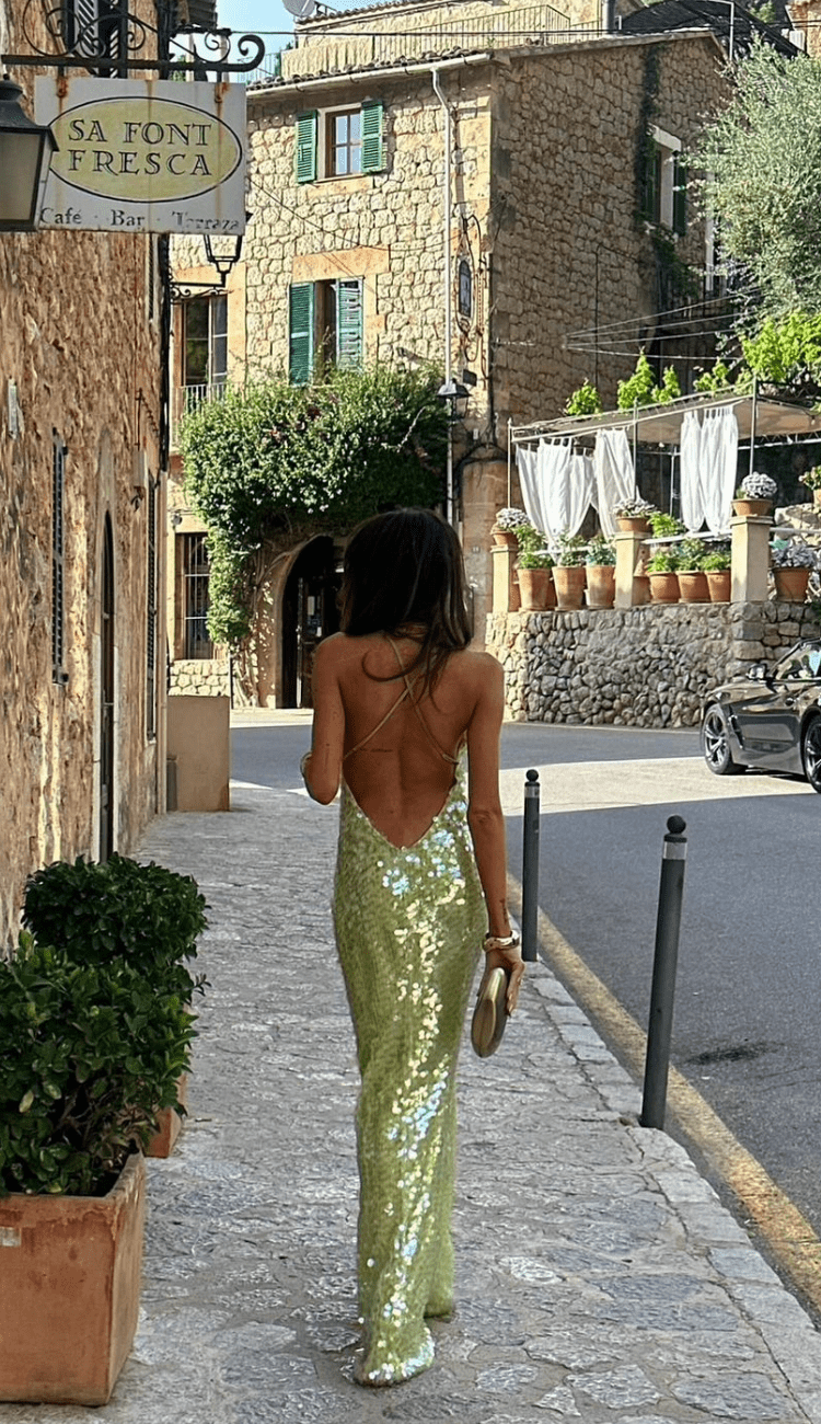 Women's Maxi Dress – Sequin Embellished, Spaghetti Strap, Evening Style-83278-940b4118-5a3a-475f-aa60-53e5016d58c2