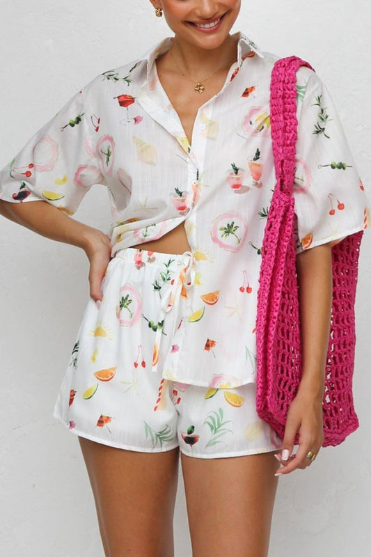 Women's White Cotton Blend Button-Down Top – Whimsical Print, Relaxed Fit-79695-97d2045f-830c-4d00-82d6-8d5836e175b6