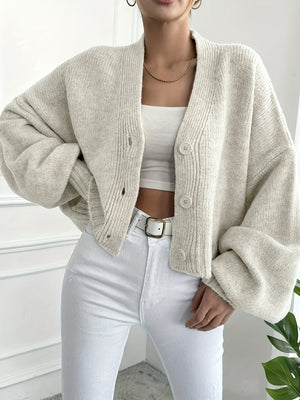 Women's Knit Cardigan – Button Front, Long Sleeve, Classic Style-74563-a29fe494-3f4f-4869-a062-c013fb47d458
