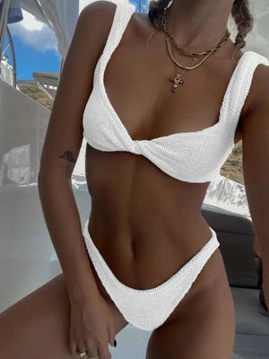 Women's Textured Bikini Set – Twisted Knot Top, Wide Strap, Low-Rise Cut-77261-ae51eb8f-516d-4446-91df-7ffed0bed76e