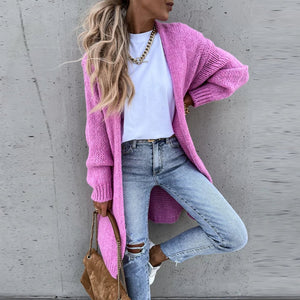 Women's Longline Cardigan – Open Front, Ribbed Knit, Sydney Wardrobe-74479-b6f63375-9336-4e52-a9dd-7ba5d506f609