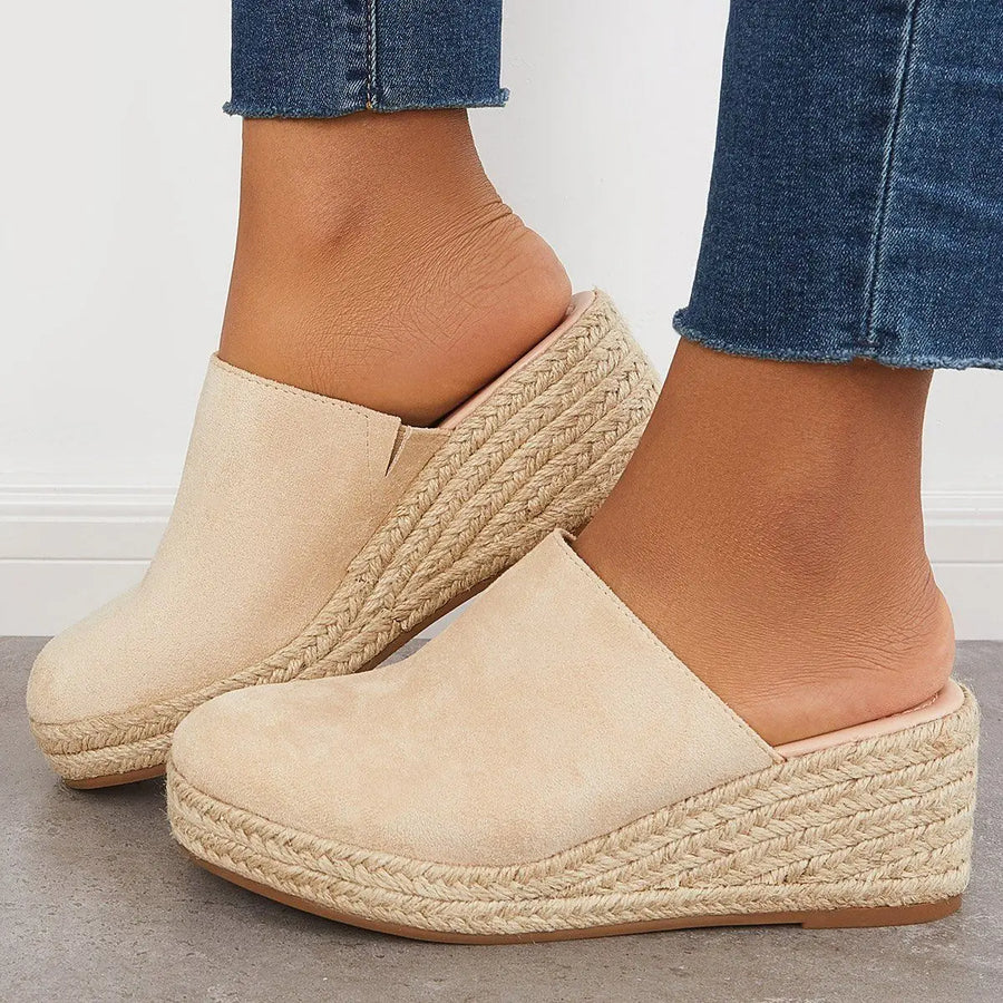 Women's Suede Wedge Espadrille Slip-On Shoes-83367-bda5abc9-e5c2-4489-84da-0eb6b84e83df