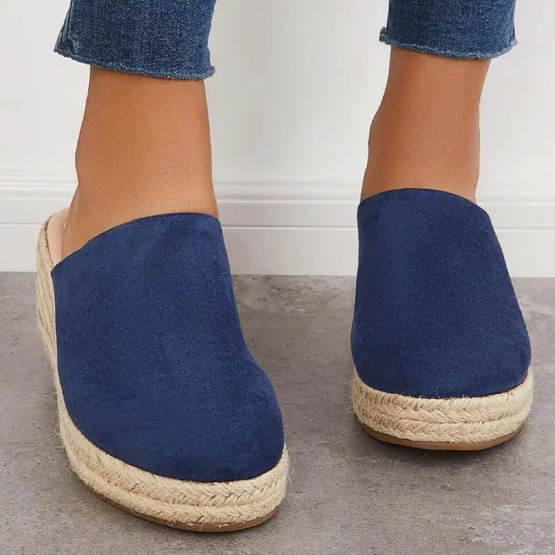 Women's Suede Wedge Espadrille Slip-On Shoes-83367-c5b7b9a8-21a4-43a1-b96d-9bc654c82470